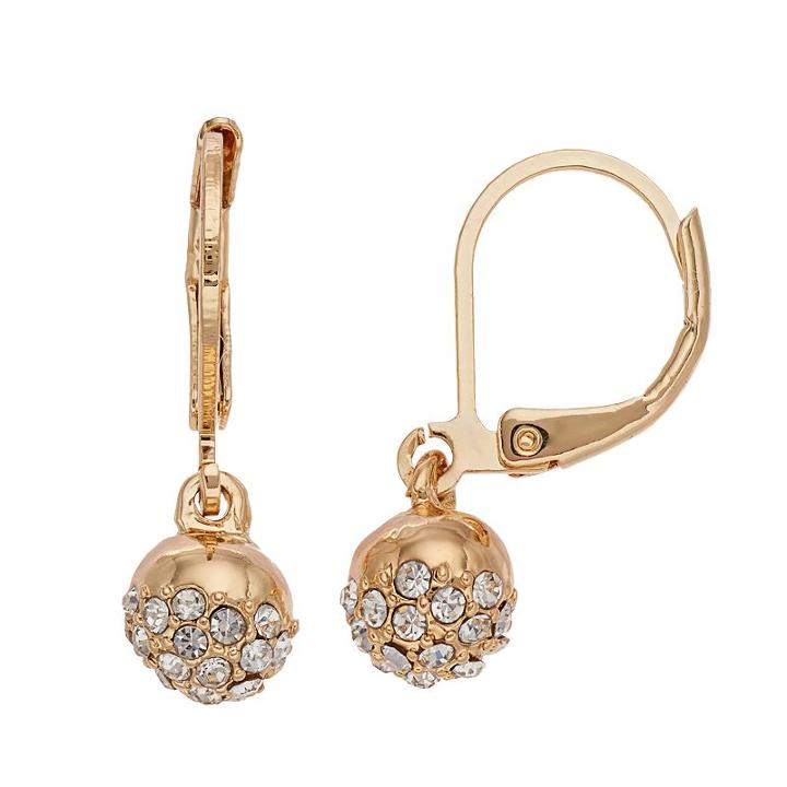 Chaps Fireball Drop Earrings, Women's, White