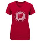 Girls 7-16 Wisconsin Badgers Team Medallion Tee, Girl's, Size: L(14), Red