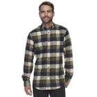 Men's Croft & Barrow&reg; True Comfort Plaid Classic-fit Flannel Button-down Shirt, Size: Xxl, Dark Green