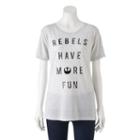 Juniors' Star Wars Rebels Have More Fun Graphic Tee, Girl's, Size: Xl, White