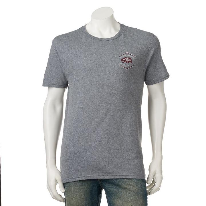 Men's Vans Logo Tee, Size: Large, Dark Grey