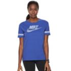 Women's Nike Swoosh Short Sleeve Graphic Tee, Size: Xl, Med Purple