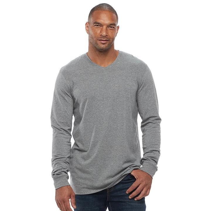 Big & Tall Sonoma Goods For Life&trade; Flexwear V-neck Tee, Men's, Size: 3xb, Black