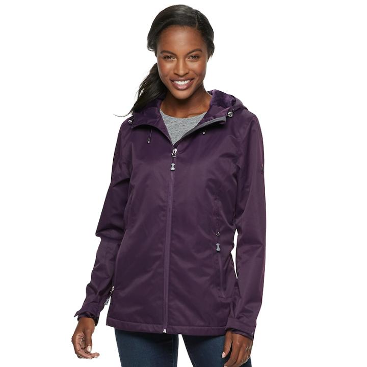Women's Zeroxposur Samara Hooded Rain Jacket, Size: Xl, Med Purple