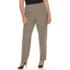 Plus Size Croft & Barrow&reg; Polished Pintuck Pull-on Pants, Women's, Size: 24 W, Med Brown