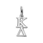 Logoart Kappa Delta Sterling Silver Sorority Charm, Women's, Grey