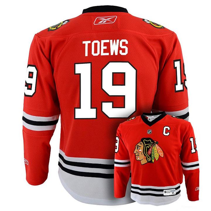 Boys 8-20 Reebok Chicago Blackhawks Jonathan Toews Nhl Replica Jersey, Boy's, Size: L-xl, Red