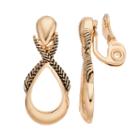 Napier Twisted Teardrop Nickel Free Clip On Earrings, Women's, Gold