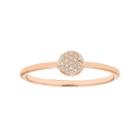10k Gold Diamond Accent Circle Ring, Women's, Size: 7, White