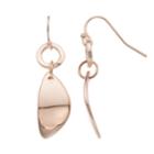 Nickel Free Geometric Drop Earrings, Women's, Light Pink