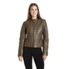 Women's Excelled Leather Scuba Jacket, Size: Xl, Green