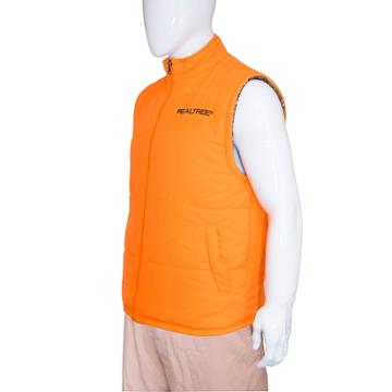 Men's Earthletics Reversible Puffer Vest, Size: Xl, Brt Orange