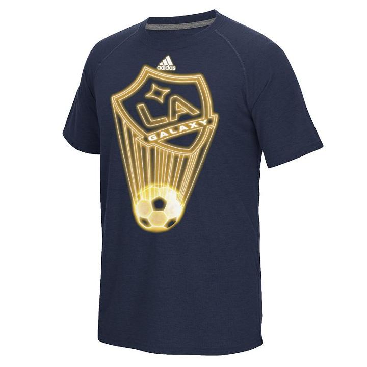 Men's Adidas Los Angeles Galaxy Glow Explode Ultimate Tee, Size: Xl, Black