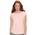 Women's Elle&trade; Swiss Dot Tee, Size: Large, Brt Pink