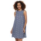 Women's Sonoma Goods For Life&trade; High Neck Swing Dress, Size: Medium, Dark Blue