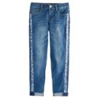 Girls 7-16 & Plus Size Mudd&reg; Sequin Skinny Jeans, Girl's, Size: 12, Light Blue