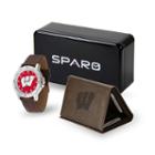 Sparo Wisconsin Badgers Watch And Wallet Set - Men, Brown