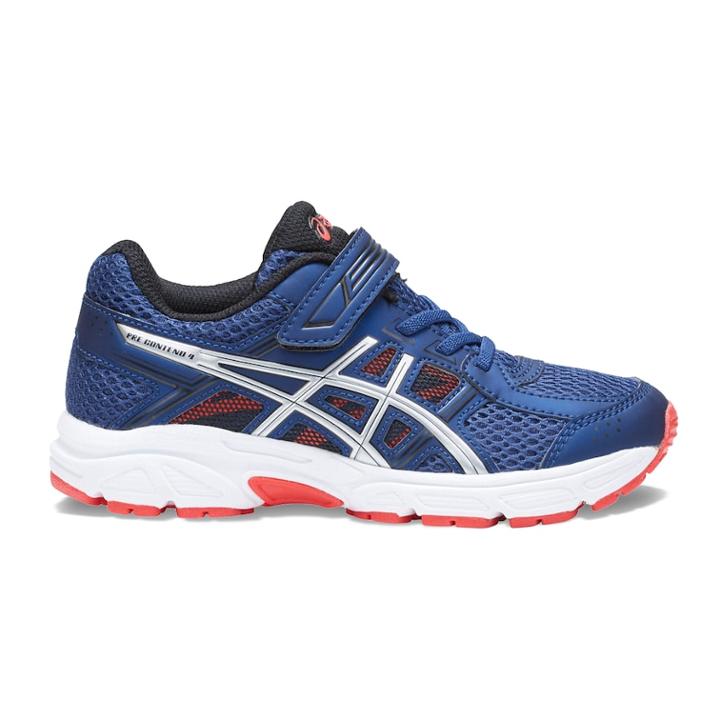 Asics Gel-contend 4 Preschool Boys' Running Shoes, Size: 13, Blue
