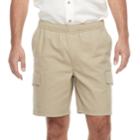 Men's Croft & Barrow&reg; Classic-fit Full-elastic Twill Cargo Shorts, Size: 38, Med Beige