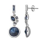 Simply Vera Vera Wang Cluster Drop Earrings With Swarovski Crystals, Women's, Blue