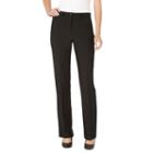 Women's Haggar&reg; Original Fit Comfort Waist Straight-leg Pants, Size: 2, Black
