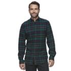 Men's Croft & Barrow&reg; True Comfort Plaid Classic-fit Flannel Button-down Shirt, Size: Xxl, Blue