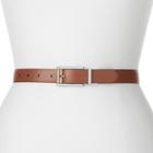 Women's Chaps Two Tone Buckle Reversible Belt, Size: Small, Black