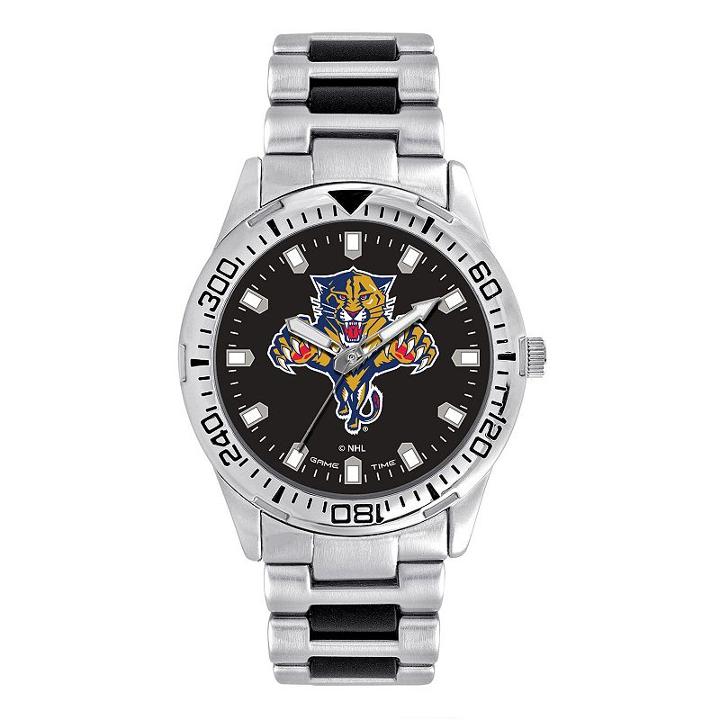 Men's Game Time Florida Panthers Heavy Hitter Watch, Silver