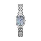 Seiko Women's Tressia Diamond Stainless Steel Solar Watch, Size: Large, Silver