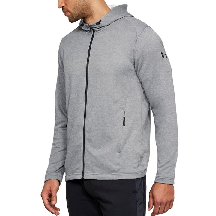 Men's Under Armour Tech Terry Hoodie, Size: Medium, Med Grey