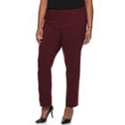 Plus Size Napa Valley Slimming Solution Straight-leg Dress Pants, Women's, Size: 22 W, Dark Red