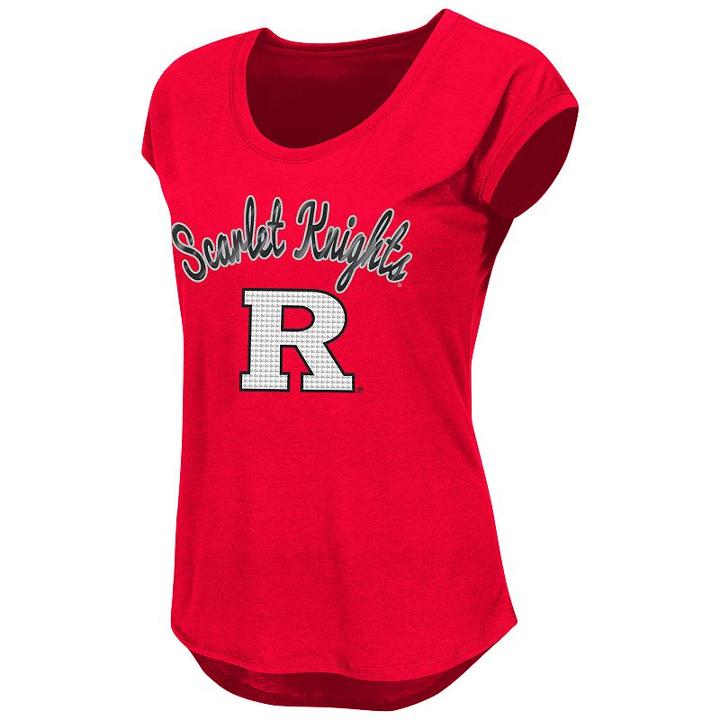 Juniors' Rutgers Scarlet Knights Equinox Tee, Women's, Size: Large, Red Other