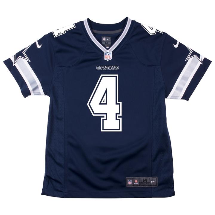 Boys 4-7 Dallas Cowboys Dak Prescott Replica Jersey, Size: S 4, Blue (navy)