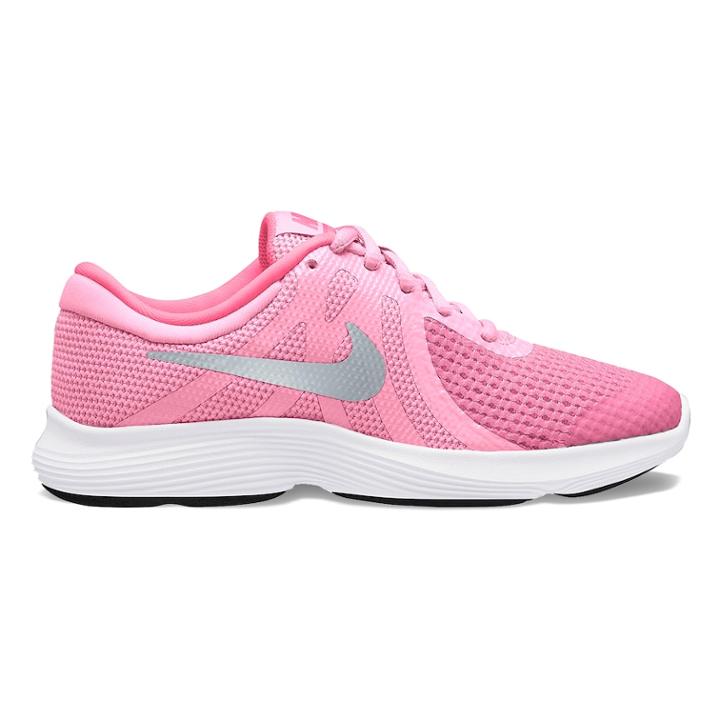 Nike Revolution 4 Grade School Girls' Sneakers, Size: 7, Red
