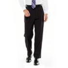 Men's Adolfo Classic-fit Solid Flat-front Suit Pants, Size: 34x32, Black