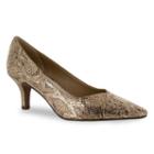 Easy Street Chiffon Women's High Heels, Size: Medium (7.5), Gold