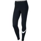 Women's Nike Sportswear Swoosh Leggings, Size: Large, Grey (charcoal)