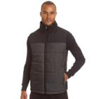 Men's Champion Colorblock Quilted Hooded Puffer Vest, Size: Xxl, Grey