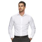 Men's Marc Anthony Slim-fit Non-iron Dress Shirt, Size: 17.5-34/35, White
