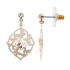 Lc Lauren Conrad Butterfly Cutout Nickel Free Drop Earrings, Women's, Light Pink