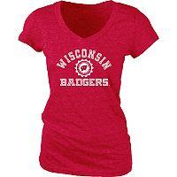 Women's Wisconsin Badgers Pass Rush Tee, Size: Small, Red