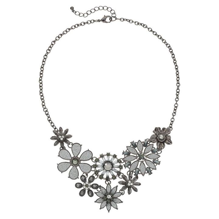 Flower Bib Necklace, Women's, Ovrfl Oth