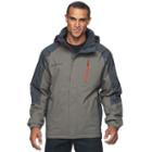 Men's Free Country Colorblock Hooded Jacket, Size: Medium, Med Grey