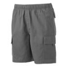 Big & Tall Croft & Barrow&reg; Classic-fit Canvas Twill Elastic Cargo Shorts, Men's, Size: 48, Grey