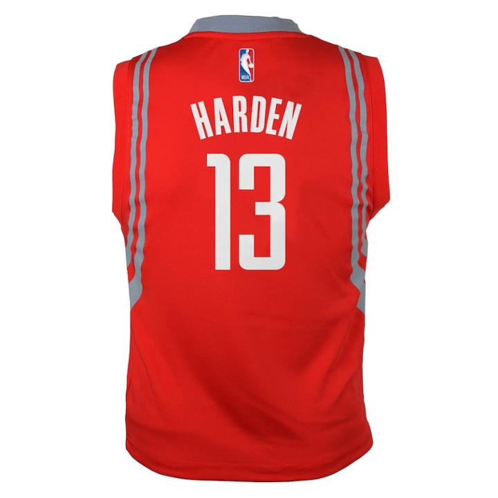 Boys 8-20 Houston Rockets James Harden Replica Road Jersey, Size: Xl 18-20, Red