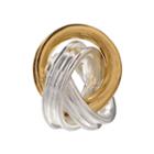 Individuality Beads 24k Gold Over Silver And Sterling Silver Love Knot Bead, Women's, Multicolor