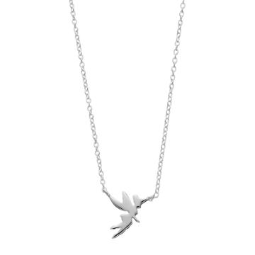 Disney's Tinker Bell Sterling Silver Necklace, Women's