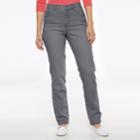 Petite Gloria Vanderbilt Amanda Classic High Waisted Tapered Jeans, Women's, Size: 6 Petite, Blue