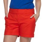Women's Apt. 9&reg; Torie Cuffed Shorts, Size: 14, Drk Orange