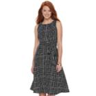 Women's Elle&trade; Fit & Flare Midi Dress, Size: 6, Black